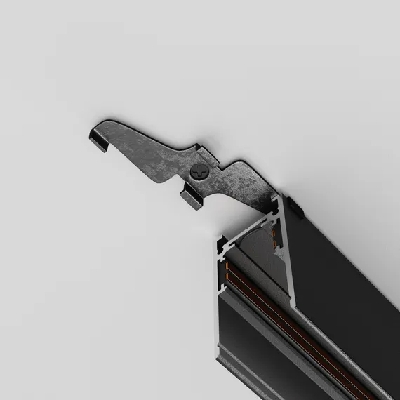 Фиксатор для накладного монтажа Exility черный, 2шт Technical tra034hs-21b
