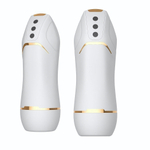 Белый вибромастурбатор Hero с режимом вакуума (Цвет: белый)