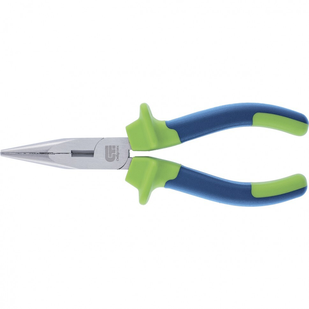 Длинногубцы прямые, 160 мм, двухкомпонентные рукоятки Сибртех