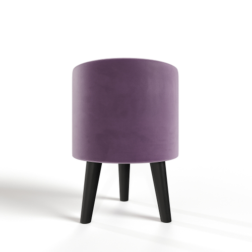Пуф круглый на трёх высоких ножках Фантазёр Z-11 (Фиолетовый) в офис, дом, салон красоты, прихожая, гостиная, на кухню, в кафе, в зону ожидания, в коридор, к туалетному столику. Банкетка, подставка.