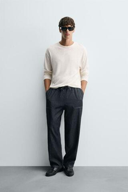 ZARA ДЖИНСЫ-ДЖОГГЕРЫ RELAXED FIT, ИНДИГО
