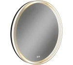 Зеркало Teymi Lina Romantic Black D60 LED подсветка, сенсор, антипар