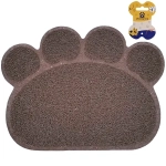 Коврик для животных «ДОНКОТТИКО», лапушка, цвет коричневый, 30*40см (лейбл)