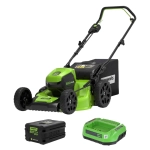 Аккумуляторная газонокосилка Greenworks GD60LM46SPK5 60В (1 x 5 Ач, ЗУ) нож 46 см, 2502907UG