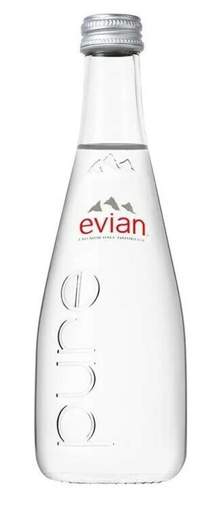 Вода природная минеральная газированная Эвиан / Evian 0.33 - стекло