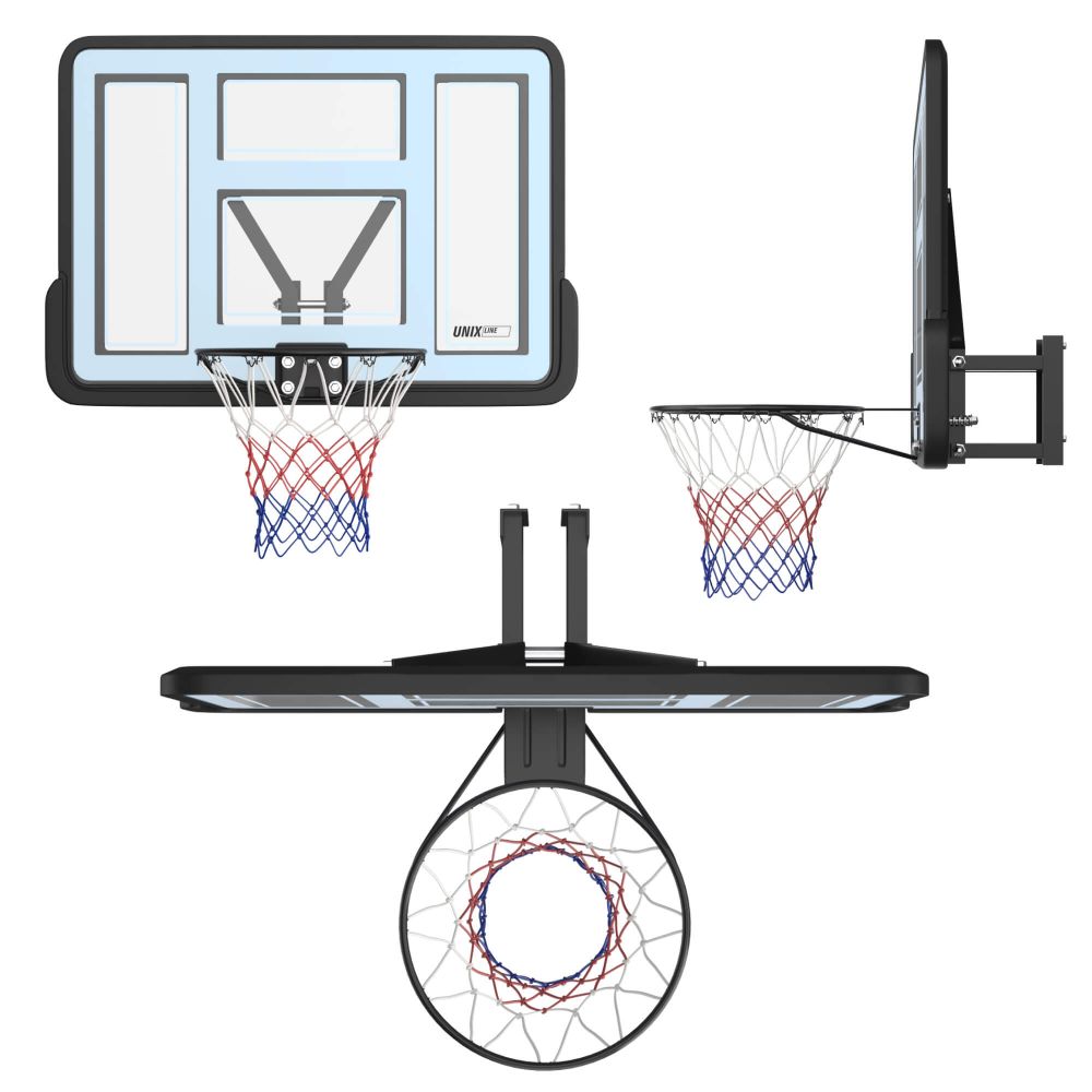 Баскетбольный щит UNIX Line B-Backboard-PVC 44&quot;x30&quot; R45