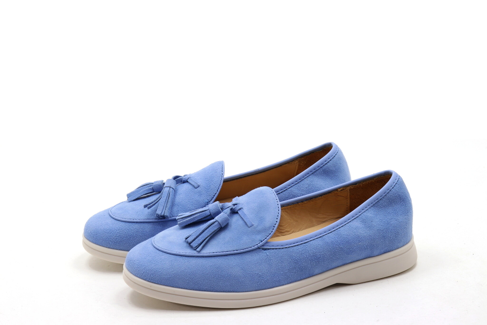 Лоферы нат. замша (36-40)р. / шт.