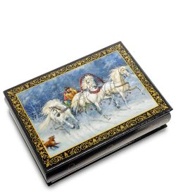 Народные промыслы ШК-11/56-A Шкатулка в технике декупаж (13х18х4)