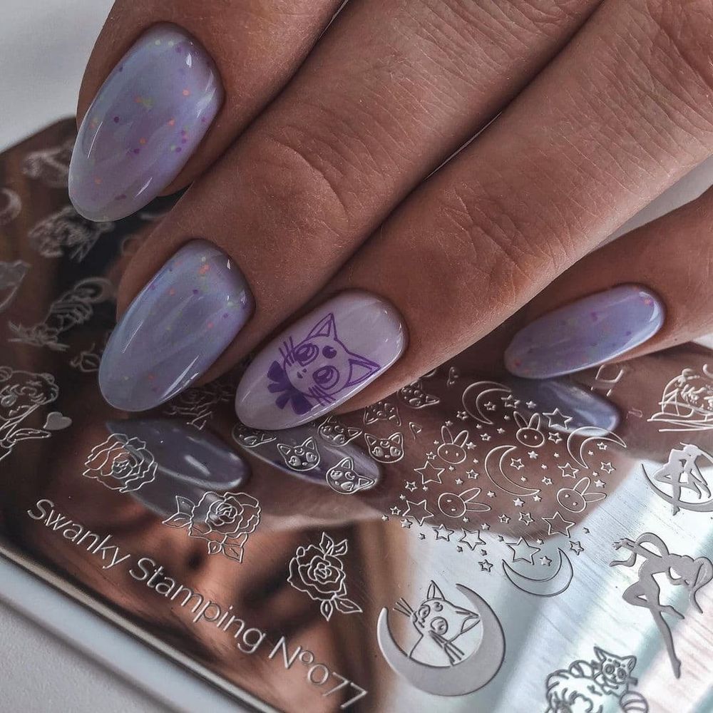 Swanky Stamping Лак для стемпинга S10 фиолетовый, 6м