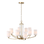 SL1403.303.10 Люстра подвесная ST-Luce Латунь/Прозрачный E27*10 40W ОПАЛ