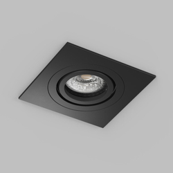 DK2111-BK Встраиваемый влагозащищённый светильник HYDRO, IP44, до 15 Вт LED, GU10, алюминий, чёрный