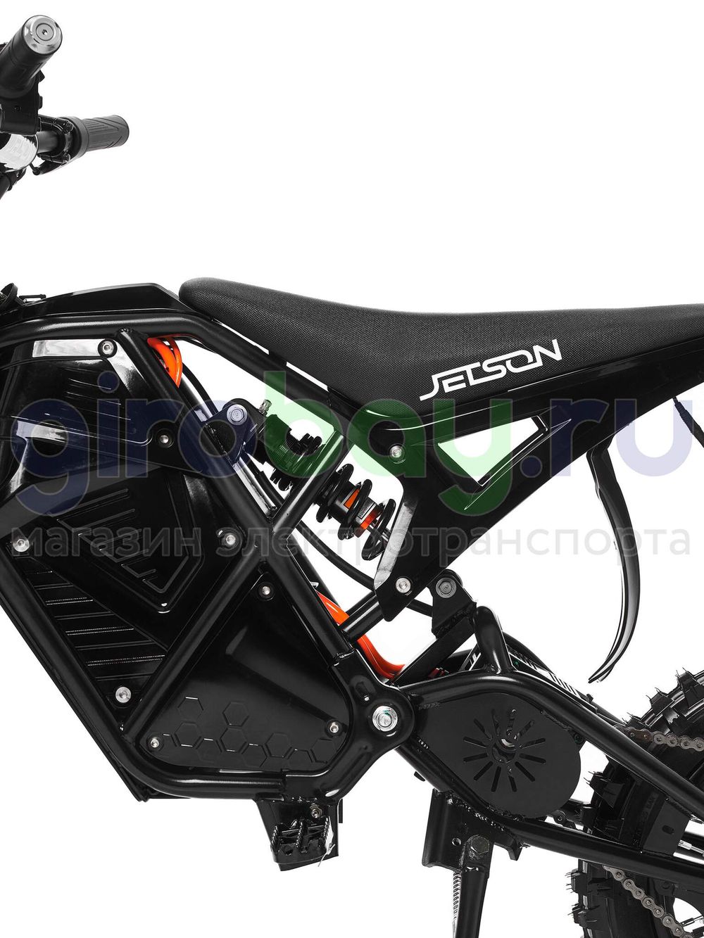 Электропитбайк Jetson MAGNUM 1000W (48V/25Ah) - Чёрный фото №17