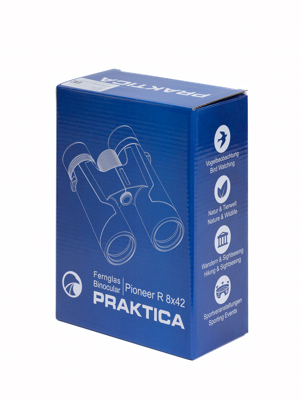 Бинокль Praktica Pioneer R 8x42,туристический для охоты рыбалки,  водозащищенный)