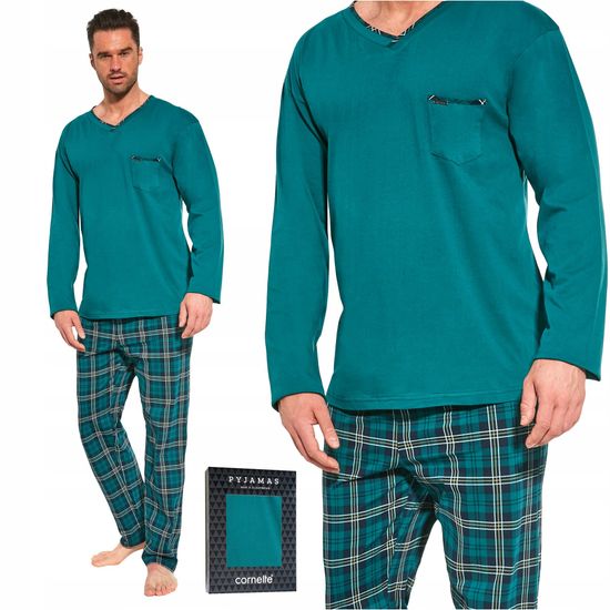 Пижама мужская с длинным рукавом и брюками Cornette 122/217