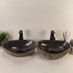 Раковина из речного камня ПАРА! RS-65485 49*33*15 0865
