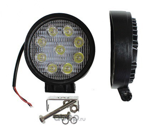 Фара светодиодная дополнительная 9 SMD 27W, 10-30V, дальний (Nord Yada)