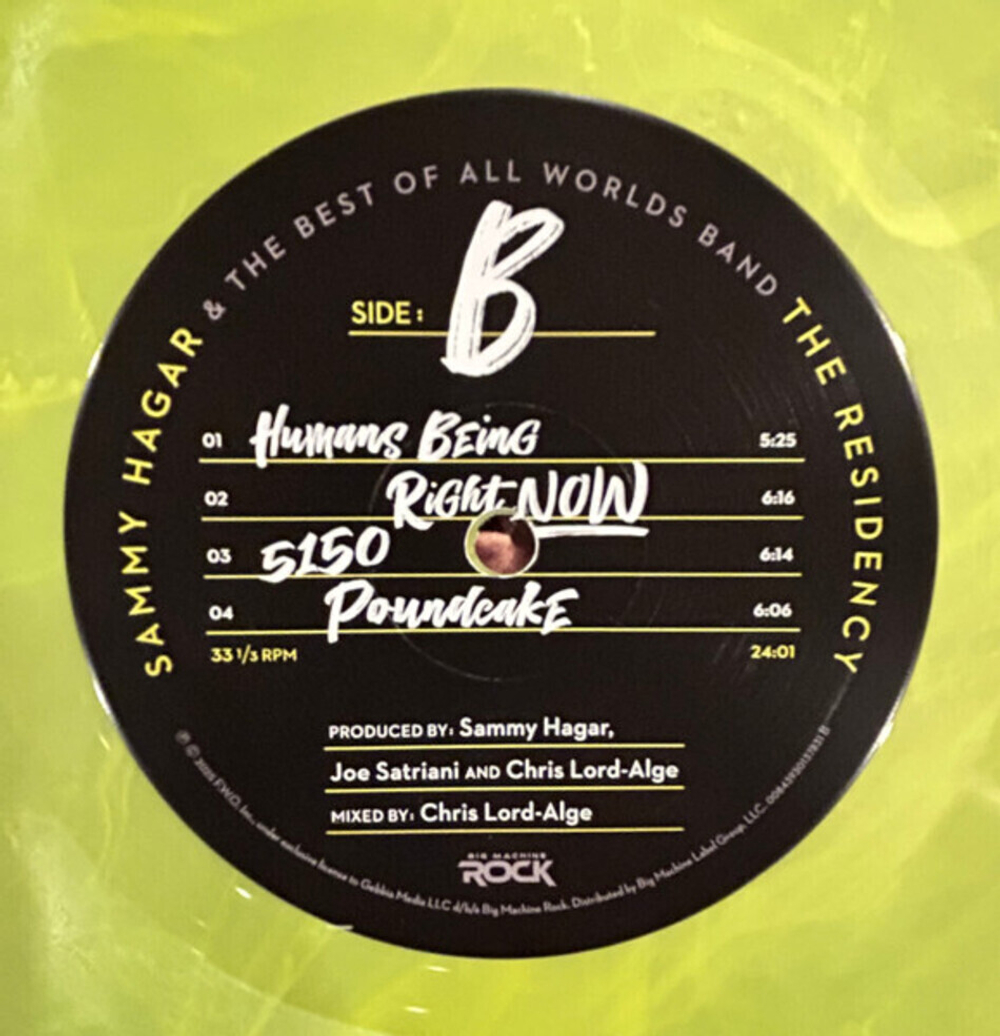 Sammy Hagar, The Best Of All Worlds Band / The Residency (Coloured Vinyl)(2LP)