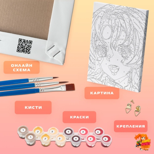 Картина по номерам Hatsune Miku Хацунэ Мику