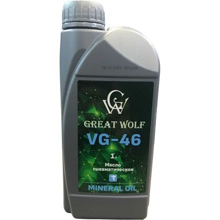 Цена на Great Wolf (GWM-046/1) масло пневматическое vg-46 mineral oil (1л)