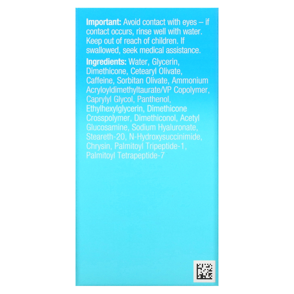 Neutrogena, Крем-гель для кожи вокруг глаз с кофеином Hydro Boost, без отдушек, 14 г (0,5 унции)