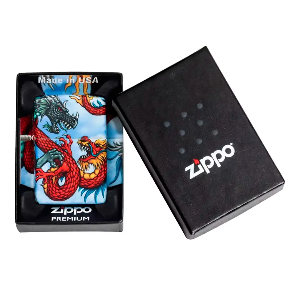Зажигалка Zippo 49354 Dragon Design, White Matte