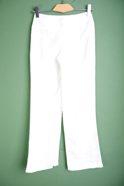 Брюки Zara льняные белые, маркировка S, визуально на 44 размер