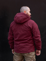 Куртка демисезонная Варгградъ на флисе мужская бордовая