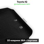 передние эво коврики в салон авто для toyota iq 08-11 левый руль от supervip