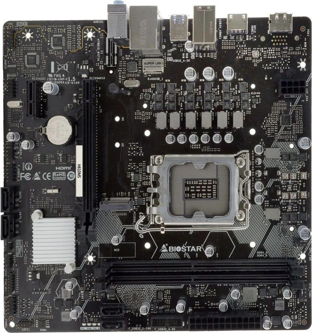 Материнская плата mATX Biostar H610MS