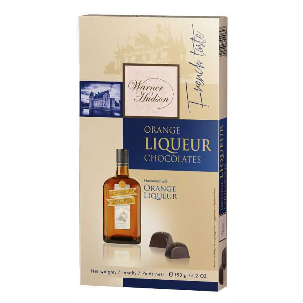 Шоколад Пиастен Уорнер Хадсон конфеты с апельсиновым ликером / Piasten Warner Hudson Orange Ligueur 150г