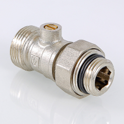 Кран для нижнего подключения радиатора 1/2" х 3/4" («евроконус»)