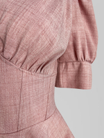 Комбинезон Perfemme однотонный с корсетом на талии и коротким рукавом