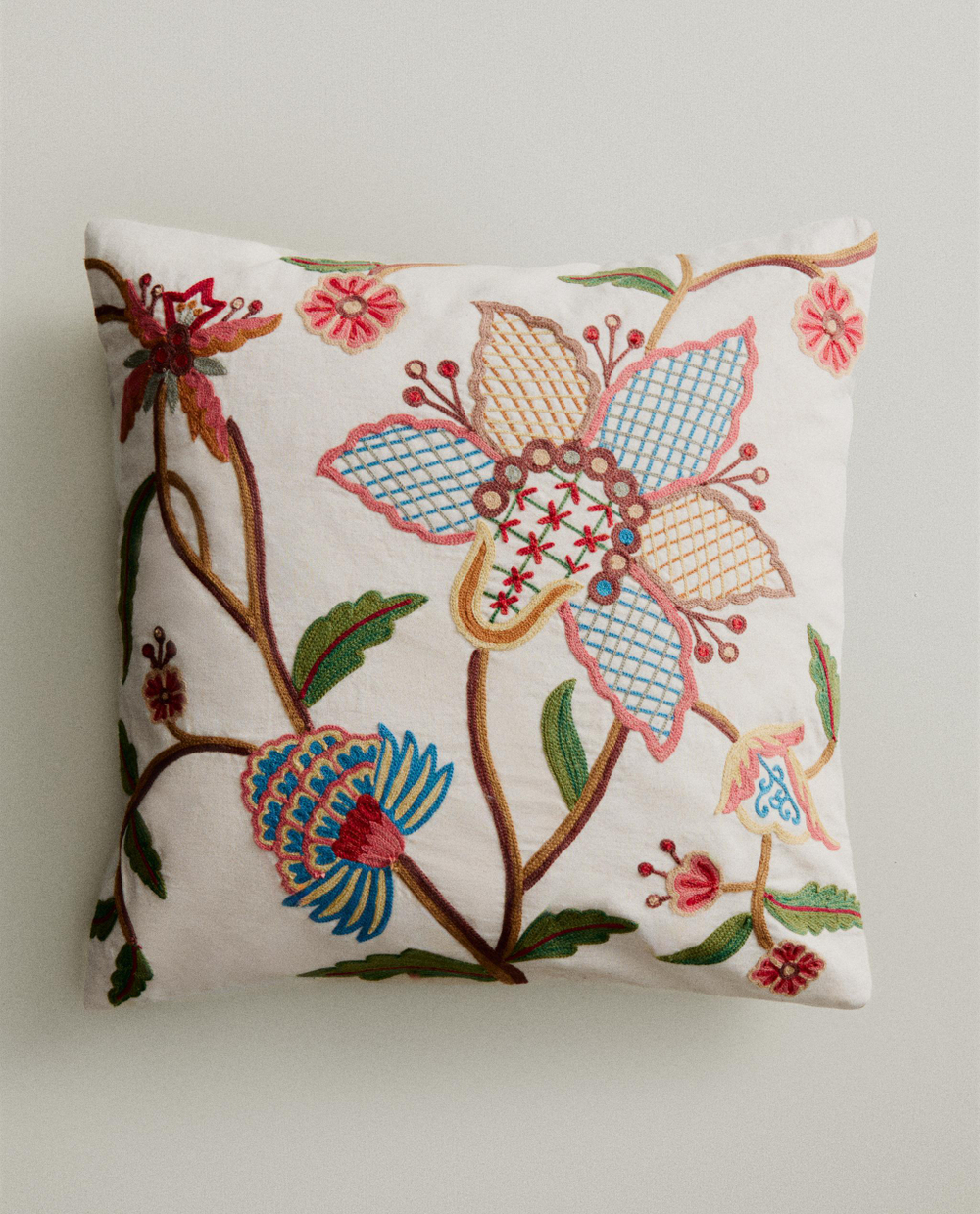 Zara Home наволочка декоративная из хлопка, светло-бежевый, 45x45 см · 6379/008