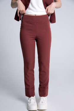 Брюки зауженные 3434ВЕ, корич кирпич #89ККи023434ВЕ