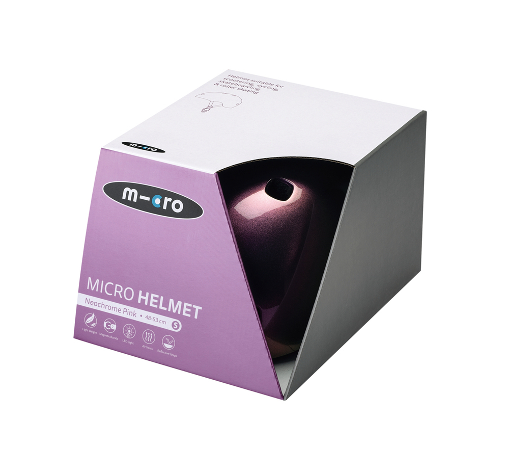 Шлем Micro - Неохром розовый (M) BOX