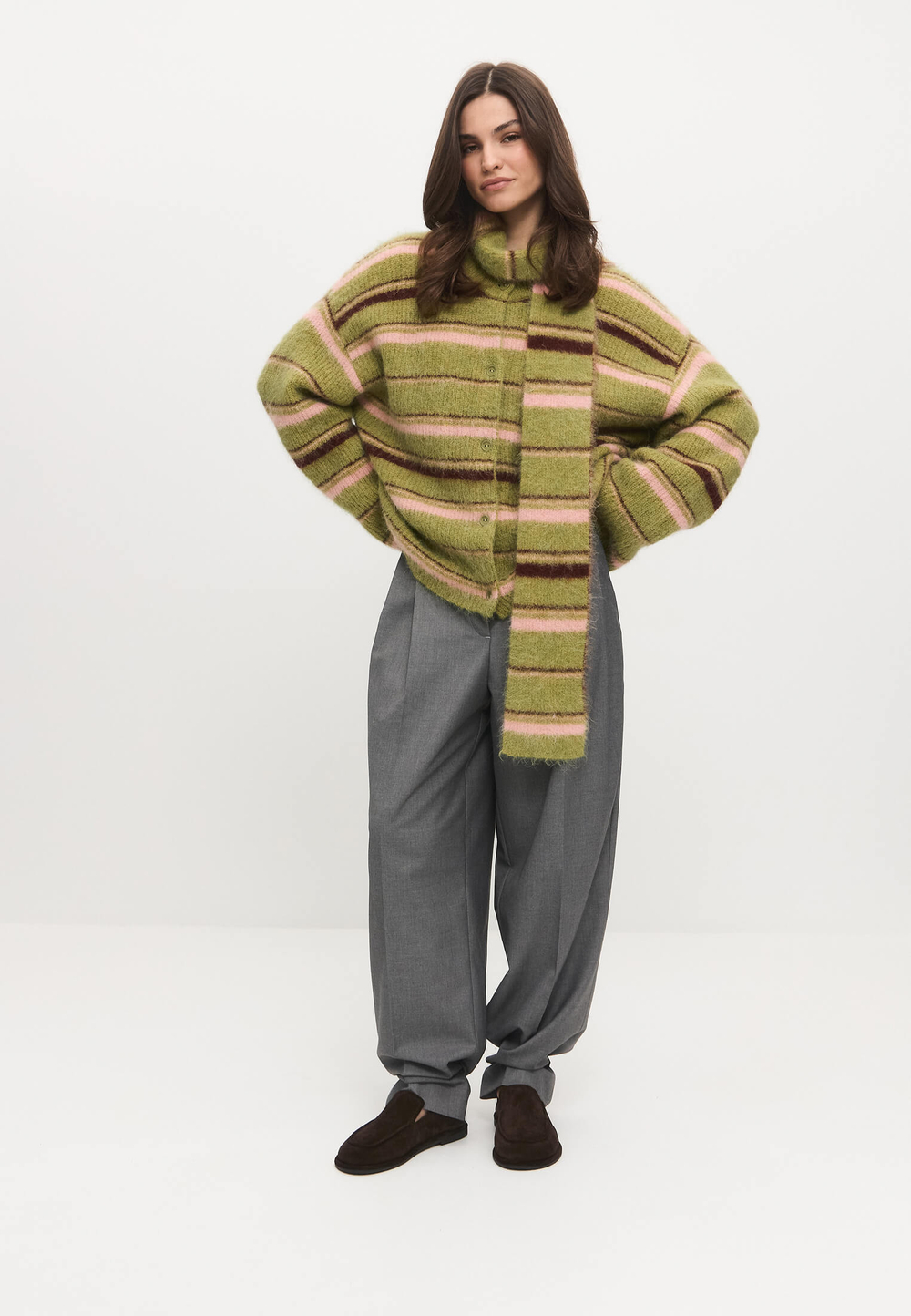 Лоферы // Ivana // Chocolate // Suede