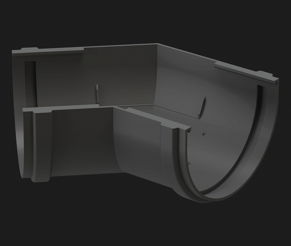 Döcke PREMIUM Угловой элемент 135˚ (Графит)