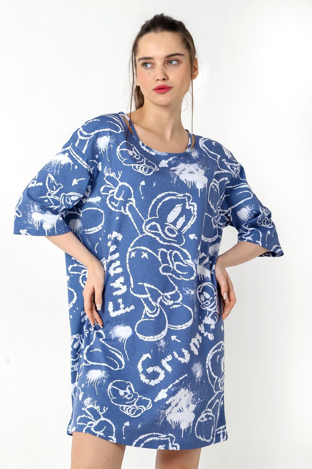 Туника женская Позитив-3 Виотекс ИНДИГО