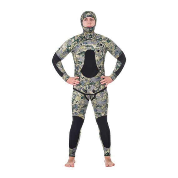 Гидрокостюм Marlin CAMOSKIN PRO sea green 7 мм зеленый камуфляж