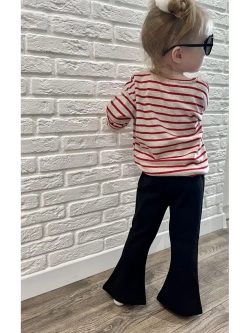 Брюки клеш с разрезами