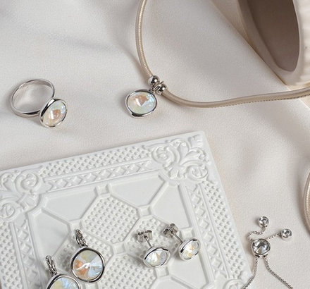 Колье Fiore Luna Ivory Cream Delite B1902.1 BW/S