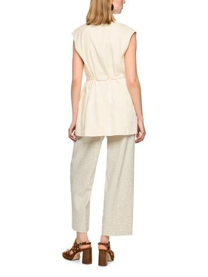 Marc Cain Жилет удлиненный  с текстильным поясом