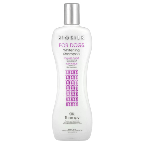 Biosilk, Silk Therapy, отбеливающий шампунь для собак, 355 мл (12 жидк. унц.)