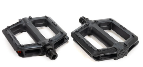 Педали TRIX PLATFORM пластиковые, 107x98мм, резьба 9/16", с шипами, черные (50)