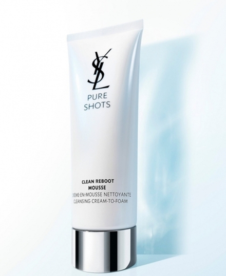 очищающее средство для лица крем-пенка Yves Saint Laurent Pure Shots Clean Reboot Mousse Cleanser 125 ml