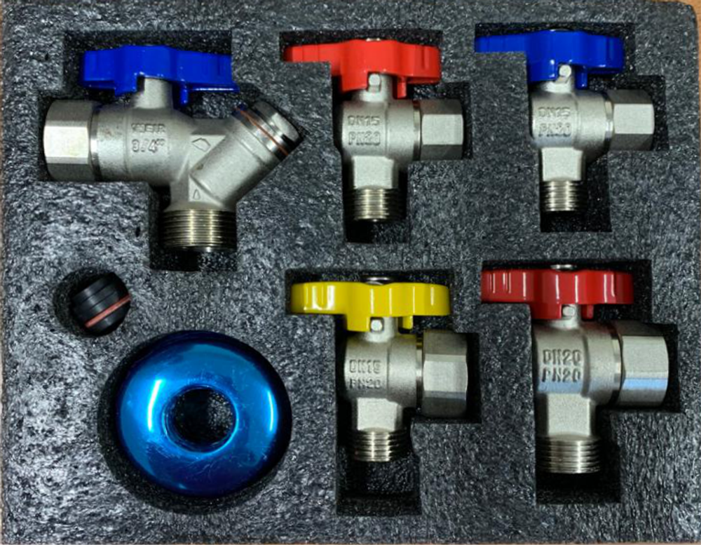 Набор кранов для газового котла 1/2 х 3/4 ViEiR (20/1шт)