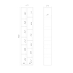 Стеллаж подвесной ML314