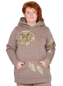 Толстовка из футера с начесом Бабочки