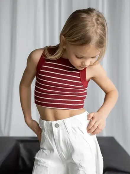 Топ для девочки летний