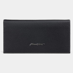 Кошелек длинный Eclair Easy из кожи теленка черного цвета